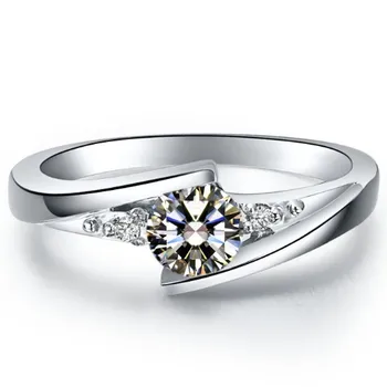 Star Brilliant Ring 18K White Gold Jewelry Solitaire Engagement Ring for Women 0.5CT Female Bridal Ring 18K Engraved
Star Brilliant Ring 18K White Gold Jewelry Solitaire Engagement Ring for Women 0.5CT Female Bridal Ring 18K Engraved