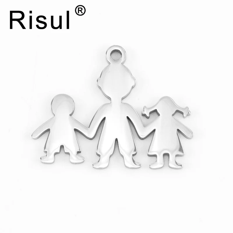 Risul family charm father hand son daughter Pendant mirror polish stainless steel for personalized keychain, necklace 10pcs
Risul family charm father hand son daughter Pendant mirror polish stainless steel for personalized keychain, necklace 10pcs