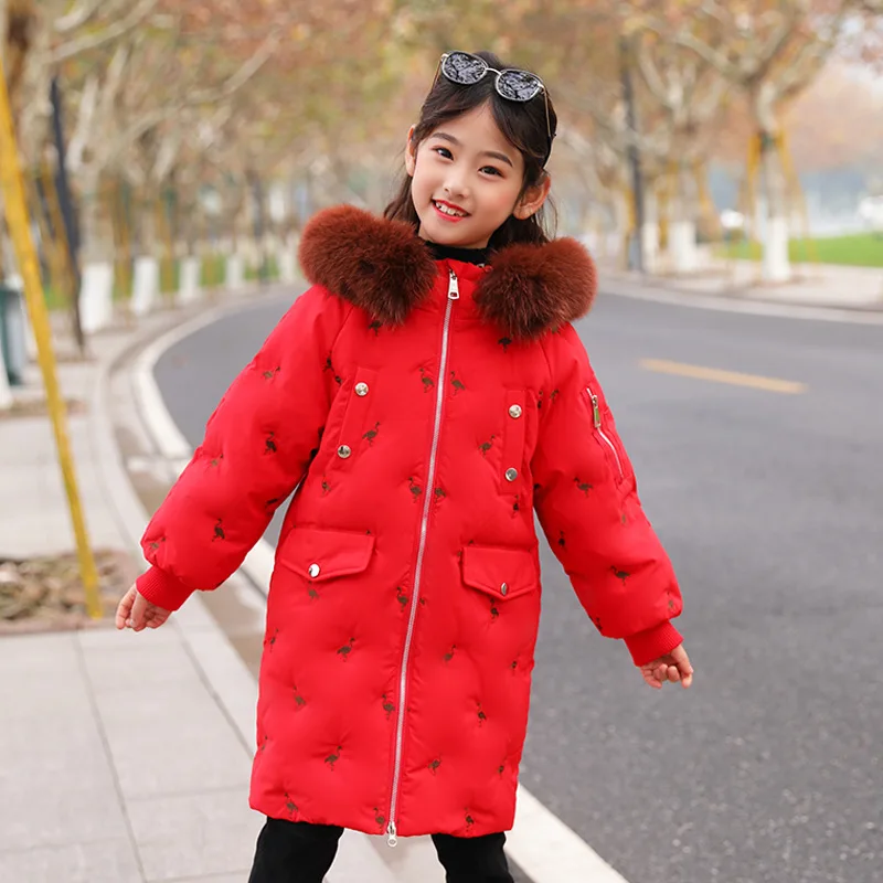 -30 degrees Girls clothing warm Down jacket for girl clothes 2018 Winter Thicken Parka real Fur Hooded Children Outerwear Coats
-30 degrees Girls clothing warm Down jacket for girl clothes 2018 Winter Thicken Parka real Fur Hooded Children Outerwear Coats