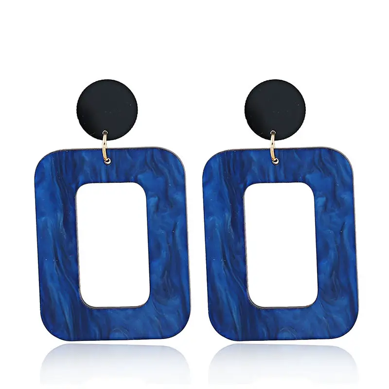 Fashion Blue Brown Square Resin Drop Earrings For Women Girl Gift Geometric Plastic Earrings Ear Ring Earring Fashion Jewelry
Fashion Blue Brown Square Resin Drop Earrings For Women Girl Gift Geometric Plastic Earrings Ear Ring Earring Fashion Jewelry
