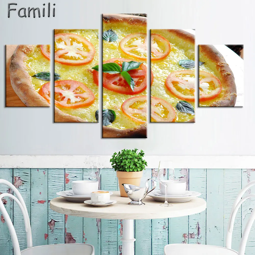 HD Print Canvas Painting For Living Room Modern Home Wall Art Canvas Paintings Small Size Pizza 5 Panels Food Print Poster
HD Print Canvas Painting For Living Room Modern Home Wall Art Canvas Paintings Small Size Pizza 5 Panels Food Print Poster