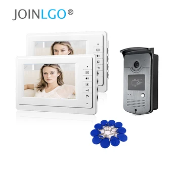 FREE SHIPPING 7" Color Video Intercom Door Phone System With 2 White Monitor 1 RFID Reader HD Doorbell Camera In Stock Wholesale
FREE SHIPPING 7" Color Video Intercom Door Phone System With 2 White Monitor 1 RFID Reader HD Doorbell Camera In Stock Wholesale
