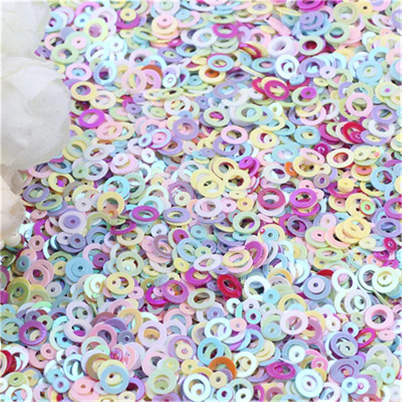 Dual Sequin 5mm Circle Ring 3mm Round Dot Shape Loose Sequins for Nail Art Women Nail Decoration Sewing Kids Diy Accessories 20g
Dual Sequin 5mm Circle Ring 3mm Round Dot Shape Loose Sequins for Nail Art Women Nail Decoration Sewing Kids Diy Accessories 20g