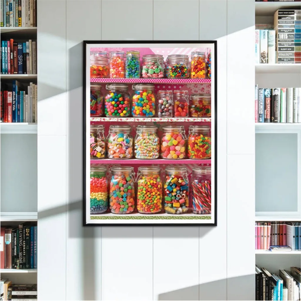 

5d diamond painting new arrivals jar of candies sweet cuadros punto de cruz punto diamante конфеты и сладости candies and sweets