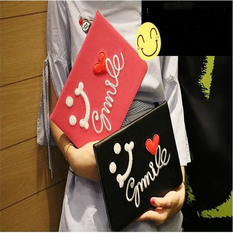 Earthly gold Embroidered smiling face pattern leather cover for ipad air 1 2 common brand quality tablet case with smart sleep
Earthly gold Embroidered smiling face pattern leather cover for ipad air 1 2 common brand quality tablet case with smart sleep