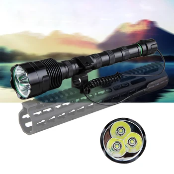 3800Lm XM-L T6 Led Weapon Light White Tactical Hunting Flashlight+Rifle Scope Airsoft Mount+Remote Switch+3*18650+UB Charger
3800Lm XM-L T6 Led Weapon Light White Tactical Hunting Flashlight+Rifle Scope Airsoft Mount+Remote Switch+3*18650+UB Charger