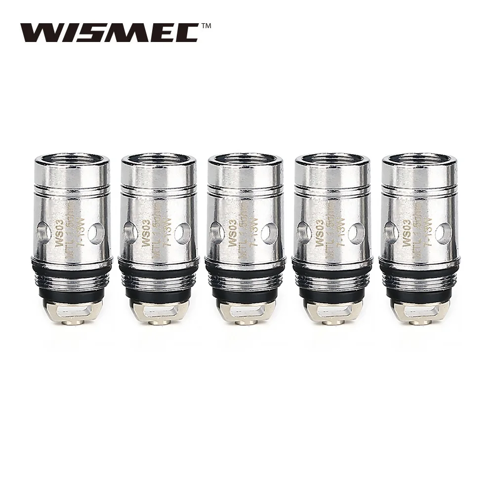 Original 5pcs/10pcs Wismec WS Coil WS01 0.2ohm/WS02 0.25ohm/WS04 1.3ohm Head/WS-M 0.27ohm for Sinuous Solo / WISMEC Active Kit
Original 5pcs/10pcs Wismec WS Coil WS01 0.2ohm/WS02 0.25ohm/WS04 1.3ohm Head/WS-M 0.27ohm for Sinuous Solo / WISMEC Active Kit