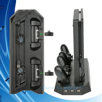 PS4 Slim Vertical Stand with Cooler Cooling Fan Dual Controller Charger Charging Dock Station for Sony Playstation 4 PS 4 Games
PS4 Slim Vertical Stand with Cooler Cooling Fan Dual Controller Charger Charging Dock Station for Sony Playstation 4 PS 4 Games