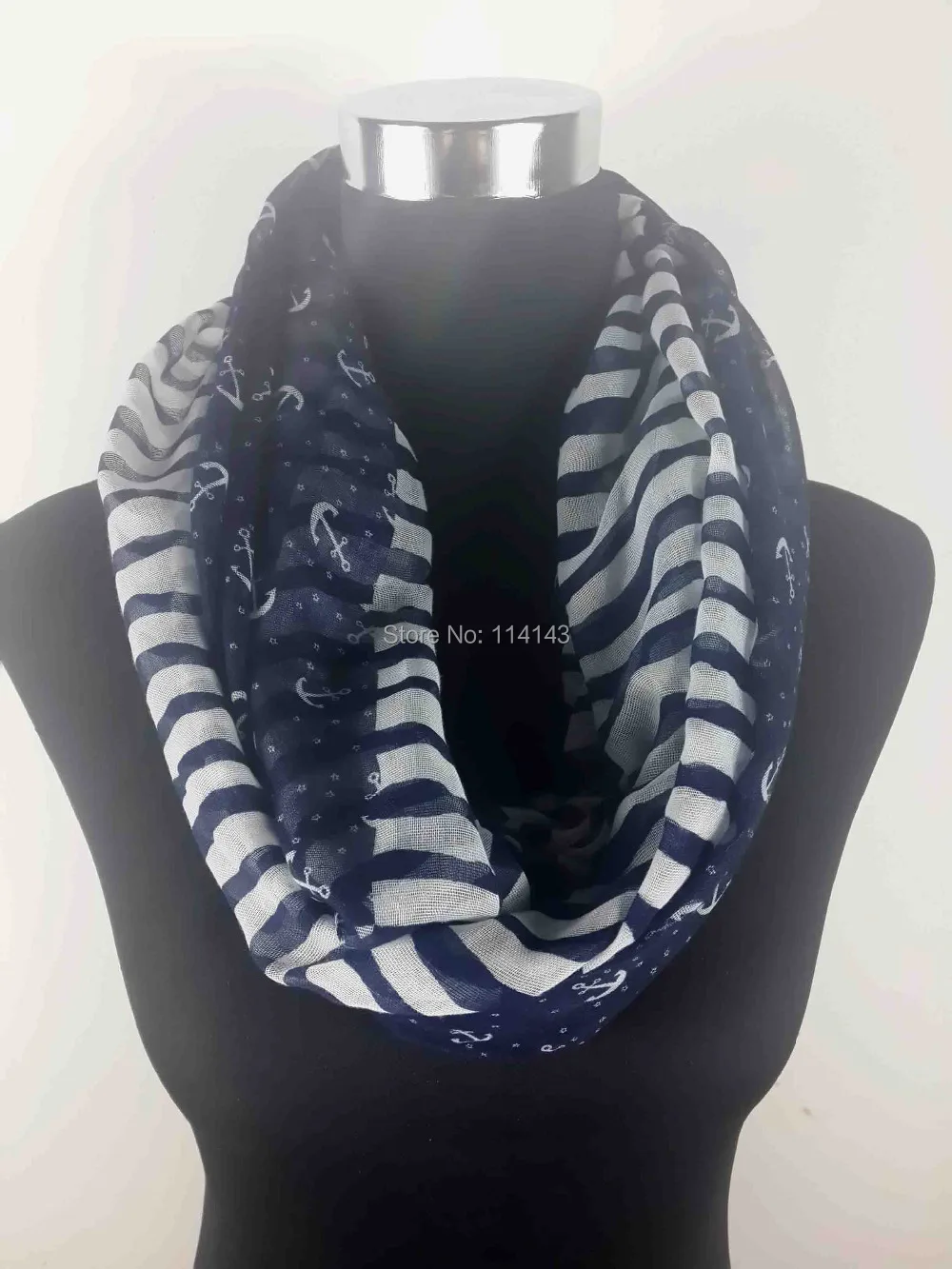 15pcs/lot Navy Anchor and Stripe Print Infinity Cowl Scarf Women's Gift Accessories, Free Shipping
15pcs/lot Navy Anchor and Stripe Print Infinity Cowl Scarf Women's Gift Accessories, Free Shipping
