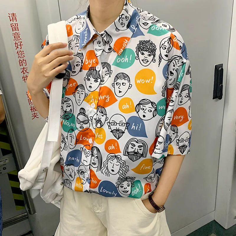 2019 New Women Summer Tops Shirts Blouses Short Sleeve Face Print Casual Loose Long Blouses
2019 New Women Summer Tops Shirts Blouses Short Sleeve Face Print Casual Loose Long Blouses