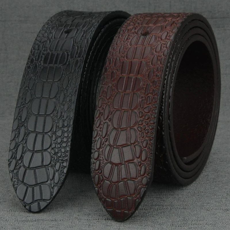 High Quality 3.8cm wide Crocodile Grain Retro belt without buckle for men genuine leather Waist Strap fashion Waistband
High Quality 3.8cm wide Crocodile Grain Retro belt without buckle for men genuine leather Waist Strap fashion Waistband