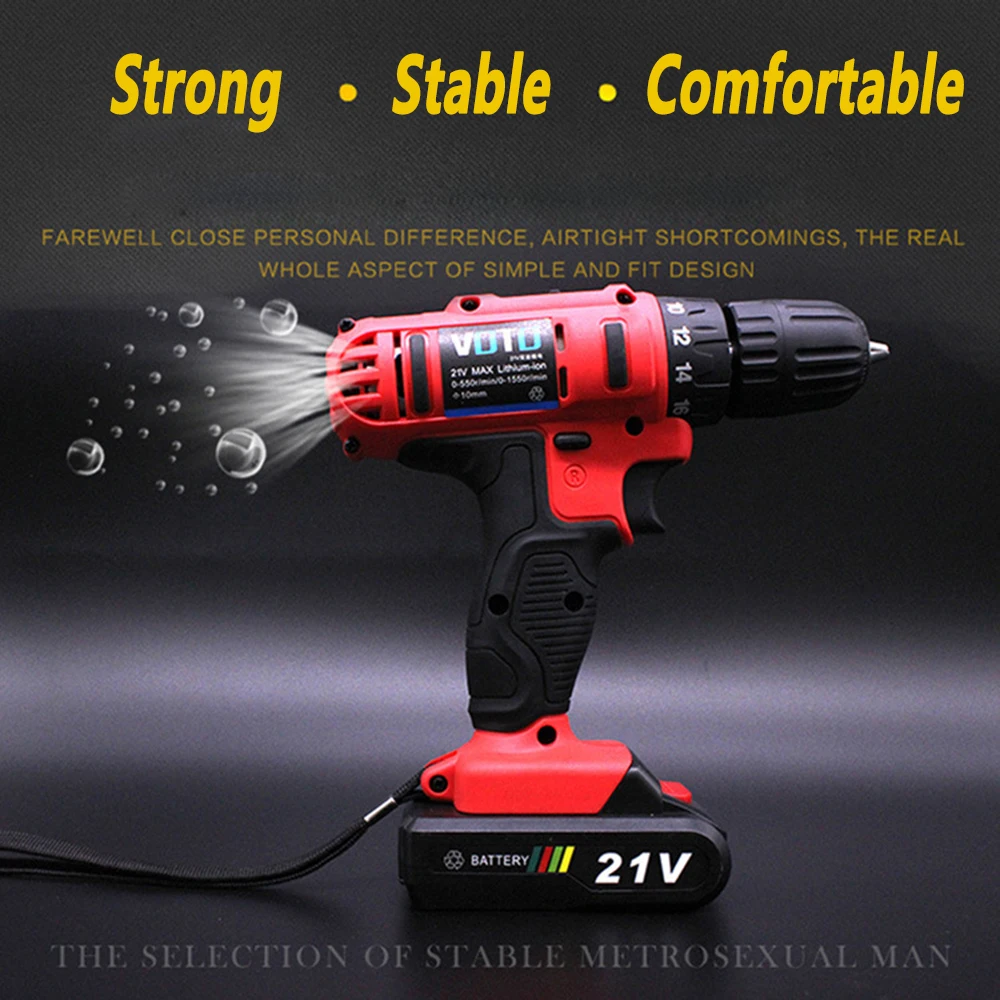 12V Lithium Dual Speed Cordless Drill Rechargeable Electric Screwdriver Tools EU UK US AU
12V Lithium Dual Speed Cordless Drill Rechargeable Electric Screwdriver Tools EU UK US AU