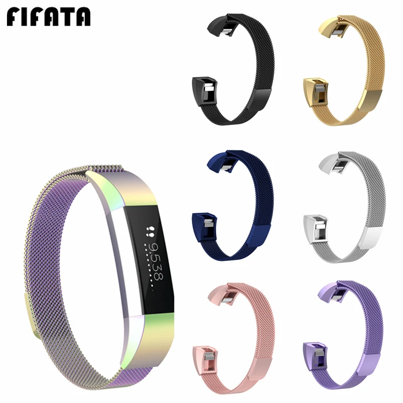 FIFATA For Fitbit Alta/HR Milanese Magnetic Lock Watch Band Strap Colorful Wristband Replacement Stainless Steel Bracelet
FIFATA For Fitbit Alta/HR Milanese Magnetic Lock Watch Band Strap Colorful Wristband Replacement Stainless Steel Bracelet