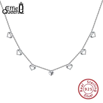 Effie Queen Real 925 Sterling Silver Women Necklaces Heart Shape Pendant Silver Chokers Necklace Wedding Jewelry Gift 2019 BN120
Effie Queen Real 925 Sterling Silver Women Necklaces Heart Shape Pendant Silver Chokers Necklace Wedding Jewelry Gift 2019 BN120