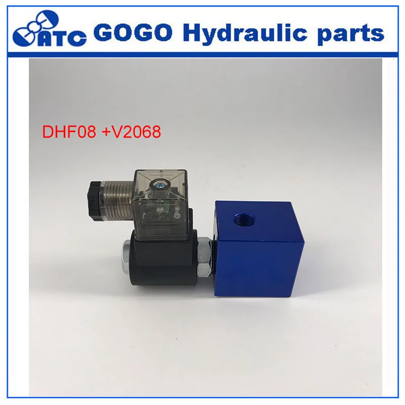 Electro solenoid V2068 and DHF08 hydraulic cartridge valve cartridge manifold block normally open close solenoid valve
Electro solenoid V2068 and DHF08 hydraulic cartridge valve cartridge manifold block normally open close solenoid valve