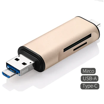 20pcs/lot 5 in 1 Multifunction USB-C Type C USB 2.0 Micro USB SD TF OTG Card Reader for Macbook Note 7 Android Mobile Phone
20pcs/lot 5 in 1 Multifunction USB-C Type C USB 2.0 Micro USB SD TF OTG Card Reader for Macbook Note 7 Android Mobile Phone