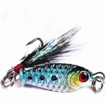 1PCS 2.6cm/5.3g Swim Bait Fishing Lure Wobblers Spinner Metal Lures VIB Hard Baits With Feather Treble Hook Spinner Bait Fishing
1PCS 2.6cm/5.3g Swim Bait Fishing Lure Wobblers Spinner Metal Lures VIB Hard Baits With Feather Treble Hook Spinner Bait Fishing