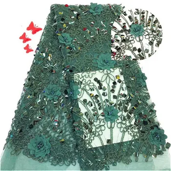 African lace fabric,embroidered 3d flower net lace,high quality Nigerian beads sequins lace fabric with green for wedding dress
African lace fabric,embroidered 3d flower net lace,high quality Nigerian beads sequins lace fabric with green for wedding dress