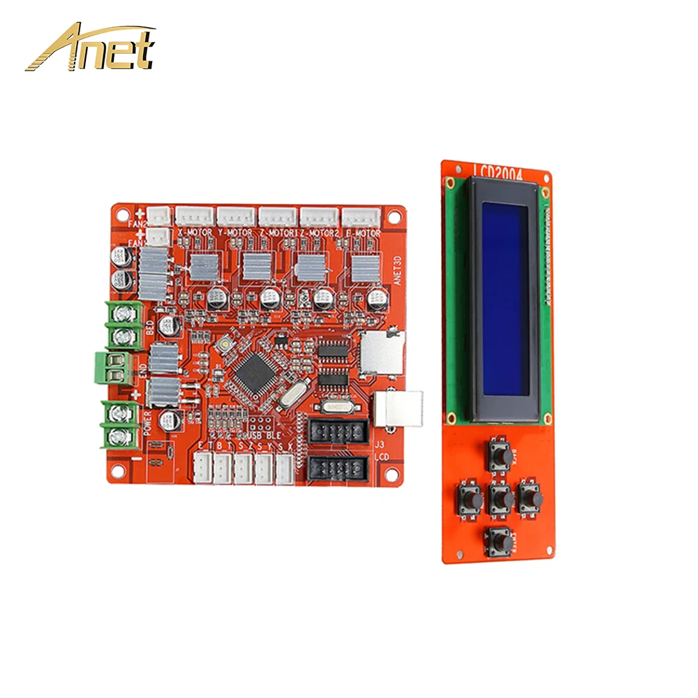 Hot Sale Anet A8 3D Printer board Parts Anet V1.5 Control Motherboard with LCD Screen 2004 for Anet A8 3D Printer accessories
Hot Sale Anet A8 3D Printer board Parts Anet V1.5 Control Motherboard with LCD Screen 2004 for Anet A8 3D Printer accessories