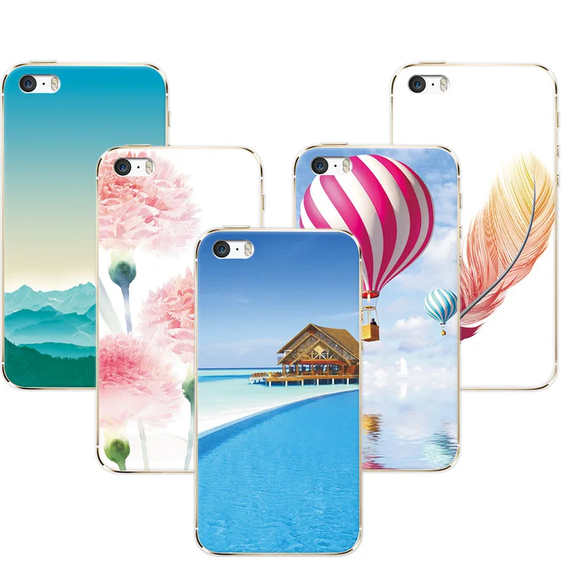 Exotic Natural Landscape Soft TPU Phone Case For IPhone 5 5s SE Back Cover Silicone Flowers Hot Air Balloon For IPhone 5 4" Inch
Exotic Natural Landscape Soft TPU Phone Case For IPhone 5 5s SE Back Cover Silicone Flowers Hot Air Balloon For IPhone 5 4" Inch