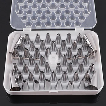 New Cake Tools Russian Piping Tips 52pcs Mounted Flower Mouth Stainless Steel Nozzle For Cream Piping Cake Decorating Tools
New Cake Tools Russian Piping Tips 52pcs Mounted Flower Mouth Stainless Steel Nozzle For Cream Piping Cake Decorating Tools