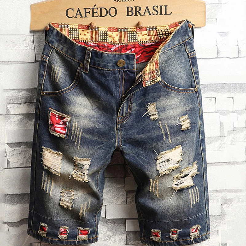 Shorts Men Summer 2019 New Fashion Streetwear Jean Shorts Hole Slim Fit Elastic Denim Mens Short Hip Hop Patchwork Jeans Clothes
Shorts Men Summer 2019 New Fashion Streetwear Jean Shorts Hole Slim Fit Elastic Denim Mens Short Hip Hop Patchwork Jeans Clothes