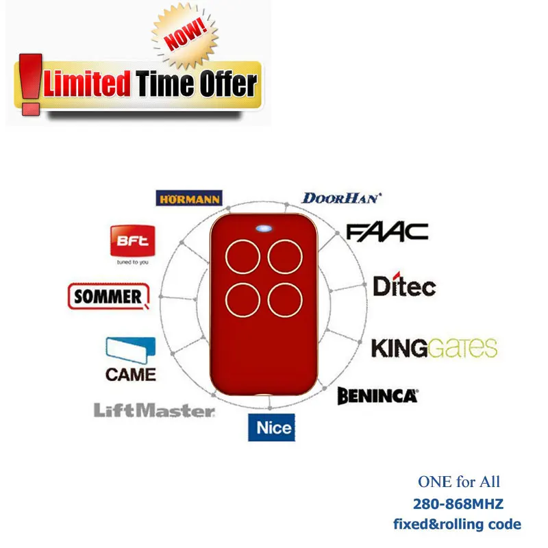 Universal Electric Door Automated Curtains Remote control duplicator fixed code &Rolling code 280-868Mhz