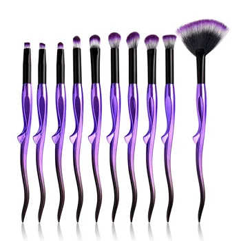 Purple Black Makeup Brushes Set Soft Fiber Fan Brush Foundation Powder Face Blush Contour Eyeshadow Blending Cosmetic Tools Kit 
Purple Black Makeup Brushes Set Soft Fiber Fan Brush Foundation Powder Face Blush Contour Eyeshadow Blending Cosmetic Tools Kit