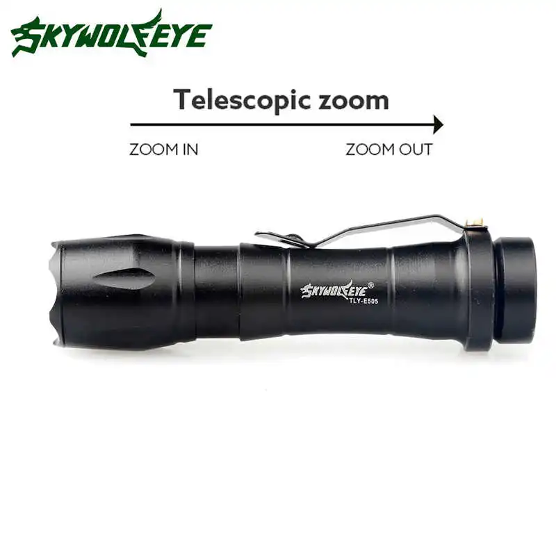 Super Bright Q5 AA14500 3 Modes ZOOMABLE LED Flashlight Torch torch flashlight Q5 Super powerful led flashlight #4A31 (8)