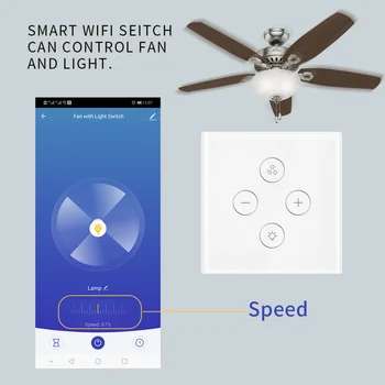 WiFi APP Remote Timer Speed EU Smart Ceiling Fan Switch Control Compatible with Alexa and Google Home Automation No Hub Required
WiFi APP Remote Timer Speed EU Smart Ceiling Fan Switch Control Compatible with Alexa and Google Home Automation No Hub Required