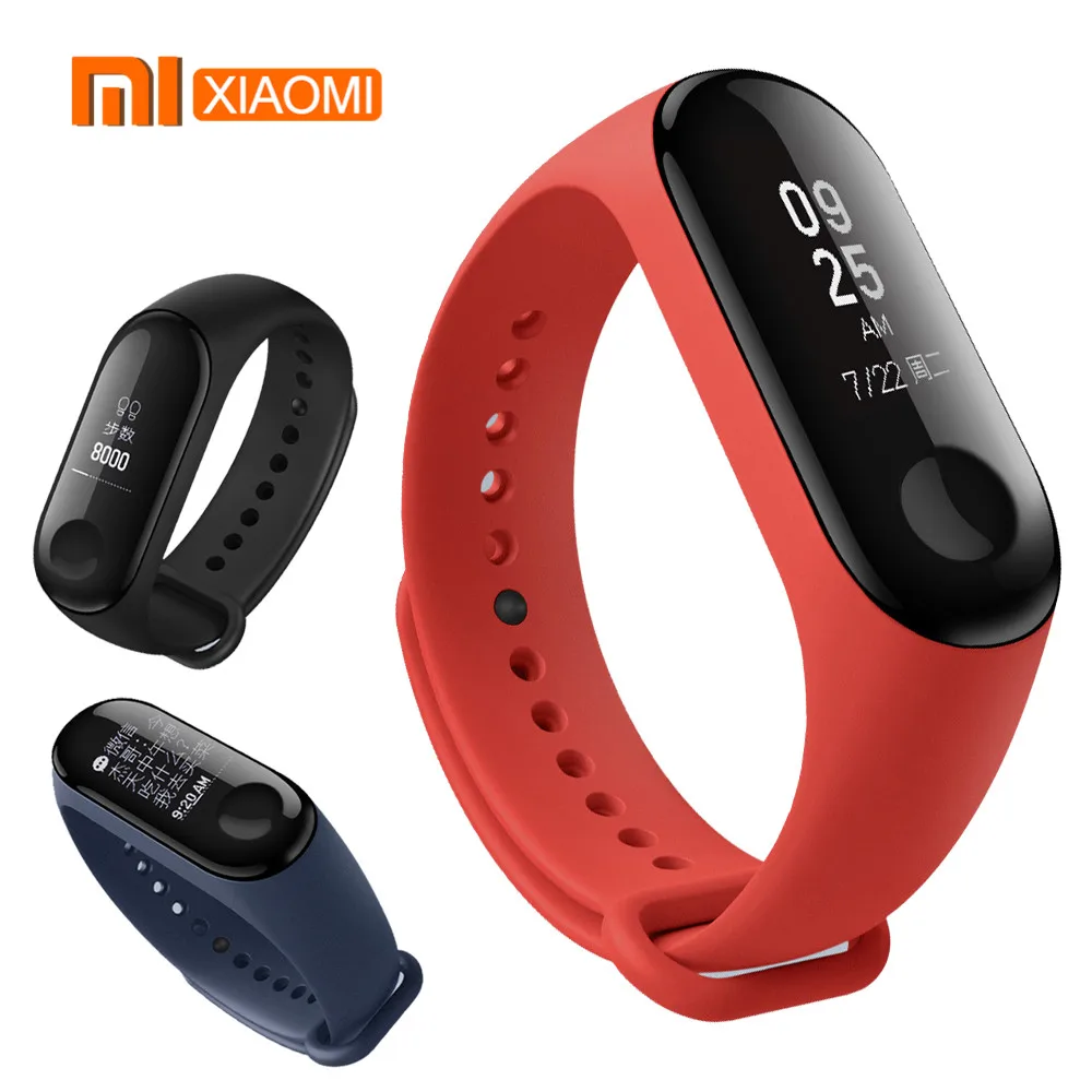 Original Xiaomi Mi Band 3 Smart Bracelet HeartRate Monitor Bracelet With 0.78" OLED Touch Screen Waterproof Tracker Smart Band
Original Xiaomi Mi Band 3 Smart Bracelet HeartRate Monitor Bracelet With 0.78" OLED Touch Screen Waterproof Tracker Smart Band