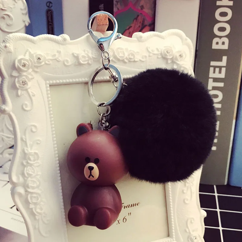Cartoon Cute Animal Fur Pom Pom Keychain Hello Kitty Cat Bear Bunny Fur Pompons Keyring Women Car Purse Charm Pendant Key Chains
Cartoon Cute Animal Fur Pom Pom Keychain Hello Kitty Cat Bear Bunny Fur Pompons Keyring Women Car Purse Charm Pendant Key Chains
