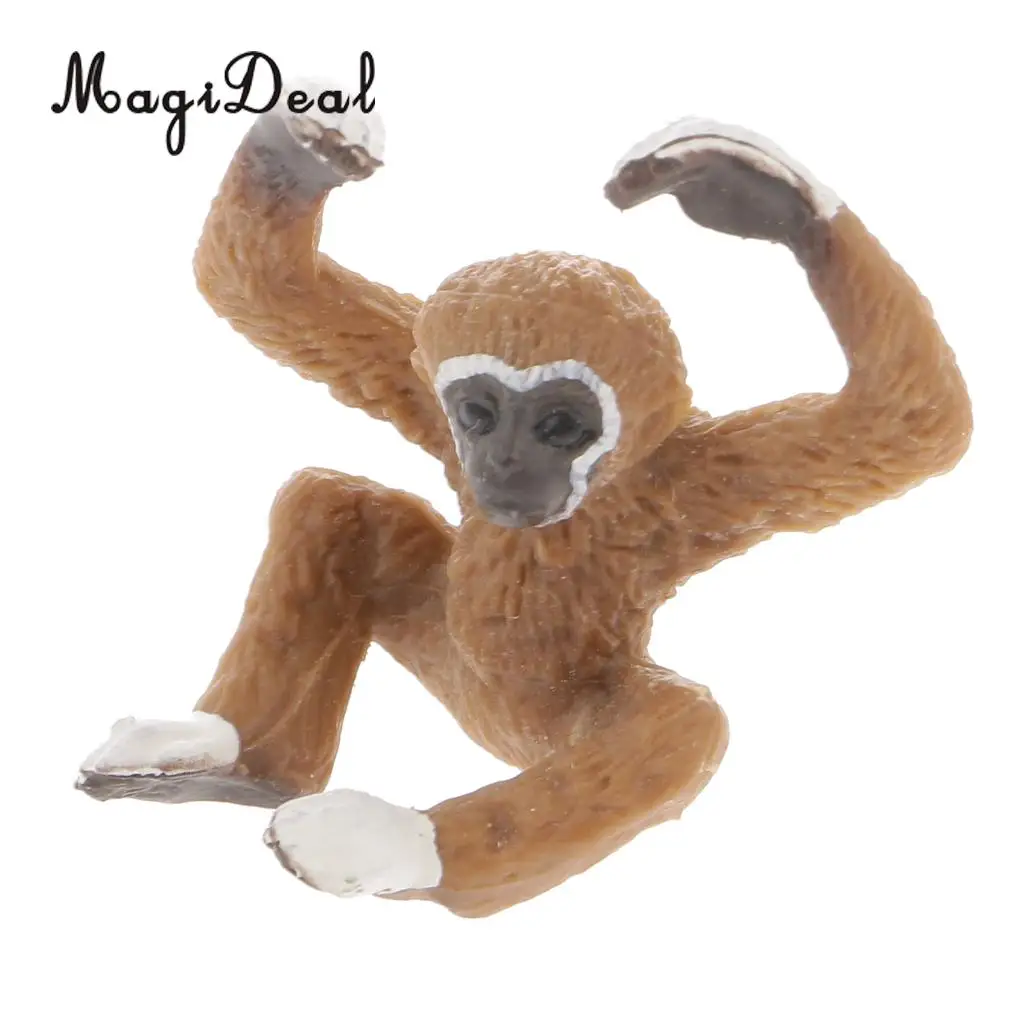 1Pc Realistic Female Gorilla With Baby Wild Wildlife Zoo Animal Figurine Model Kids Children Baby Toy Home Desk Decor