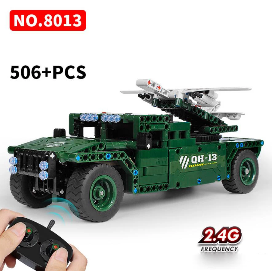 Modern military 2.4GHz radio remote control Hummer armored Vehicle-mounted UAV building block model bricks rc car toy collection
Modern military 2.4GHz radio remote control Hummer armored Vehicle-mounted UAV building block model bricks rc car toy collection