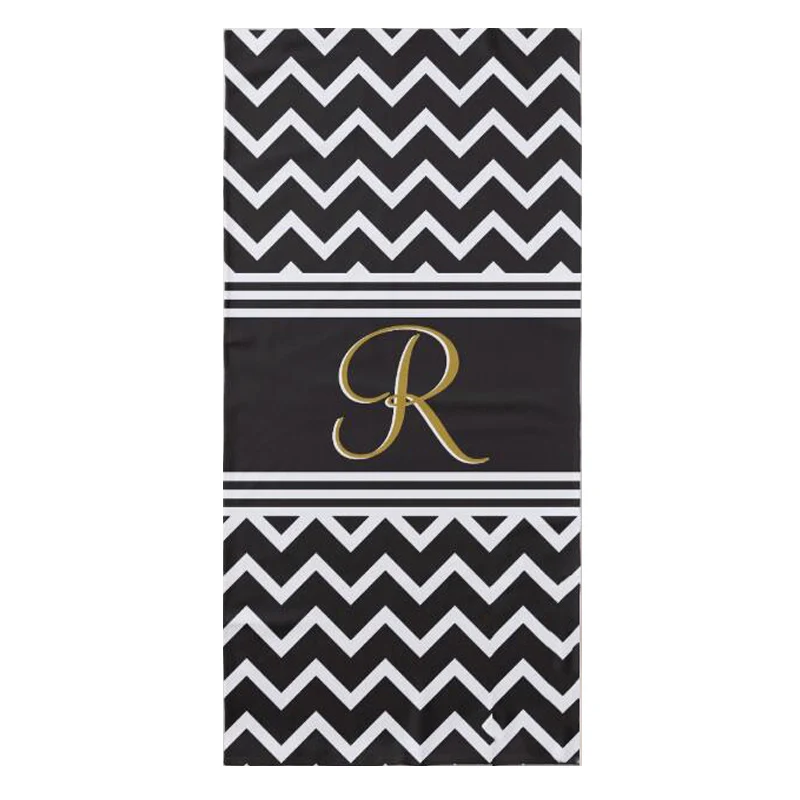 Modern Black White Chevron Gothic Zigzag Personalized Monogram Beach Sport Towel Custom Microfiber Bath Pool Camping Gifts 140cm
Modern Black White Chevron Gothic Zigzag Personalized Monogram Beach Sport Towel Custom Microfiber Bath Pool Camping Gifts 140cm