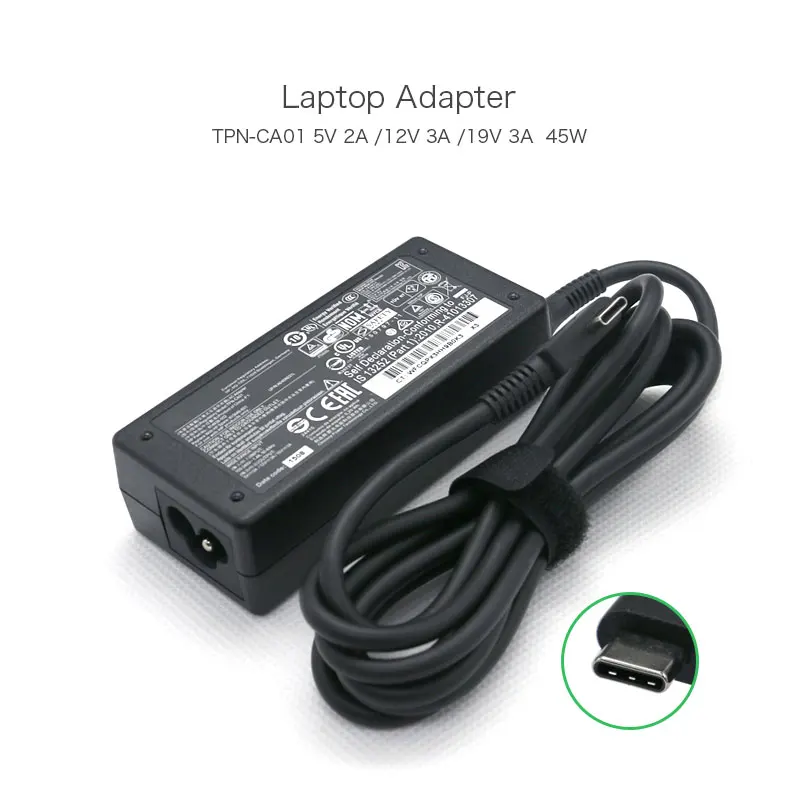 New 5V 2A/ 12V 3A/ 15V 3A USB-C Type-C Laptop Power Adapter For HP Chromebook x360 11 G1 EE 11.6" Touchscreen TPN-CA01 A045R031L
New 5V 2A/ 12V 3A/ 15V 3A USB-C Type-C Laptop Power Adapter For HP Chromebook x360 11 G1 EE 11.6" Touchscreen TPN-CA01 A045R031L