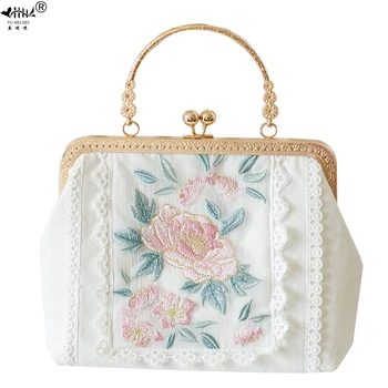 Classic Vintage Lace Embroidery Flower Hand Shell Bags Women's Handbags Purses Bag Chain Kiss Lock Women Shoulder Crossbody Bags
Classic Vintage Lace Embroidery Flower Hand Shell Bags Women's Handbags Purses Bag Chain Kiss Lock Women Shoulder Crossbody Bags