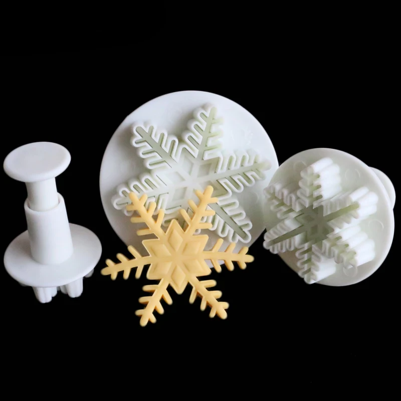 3pcs/set Snowflake Fondant Cake Molds Cookies Cutters For Baking Cake Decorating Tools Baking Plunger Moulds 1575
3pcs/set Snowflake Fondant Cake Molds Cookies Cutters For Baking Cake Decorating Tools Baking Plunger Moulds 1575
