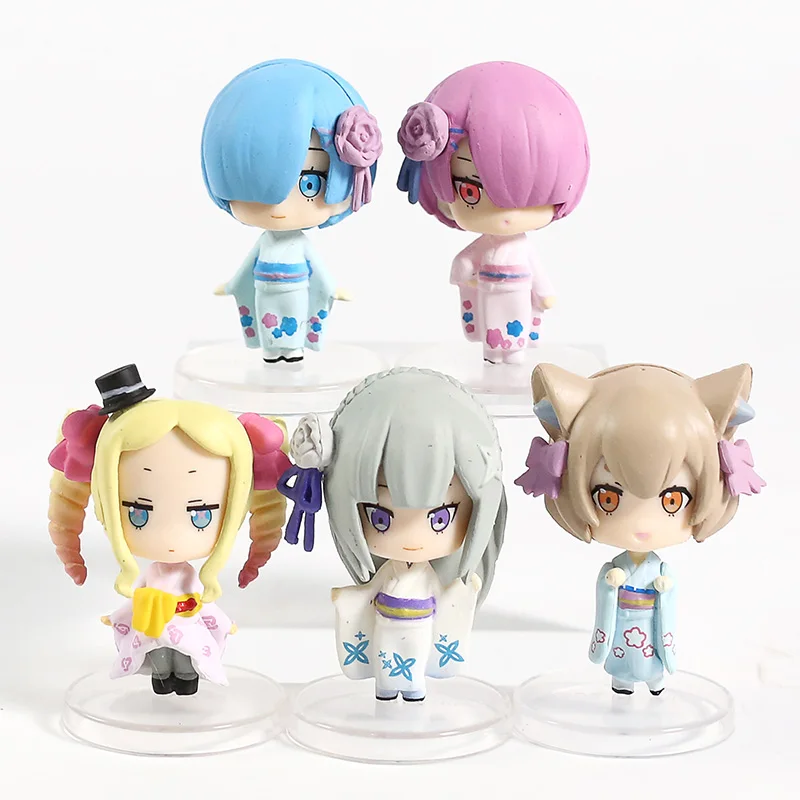 Re: Life In A Different World From Zero Emilia Ram Rem Beatrice Felix Argyle Mini PVC Figures Collectible Toys 5pcs/set
Re: Life In A Different World From Zero Emilia Ram Rem Beatrice Felix Argyle Mini PVC Figures Collectible Toys 5pcs/set