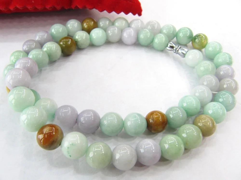0272 WONDERFUL Natural A Grade Colorful Jade /Jadeite Smooth Bead Necklace
0272 WONDERFUL Natural A Grade Colorful Jade /Jadeite Smooth Bead Necklace