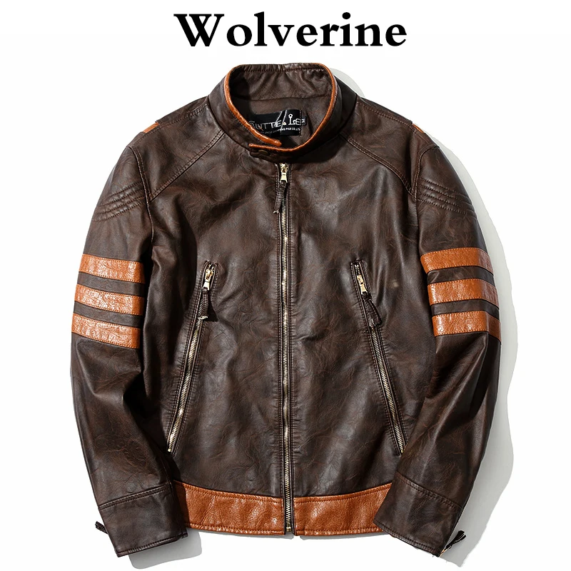 Men Leather Jacket Cosplay X Men Wolverines James Logan Jacket PU Motorcycle Jackets Male Coat Autumn Winter Clothing M-4XL
Men Leather Jacket Cosplay X Men Wolverines James Logan Jacket PU Motorcycle Jackets Male Coat Autumn Winter Clothing M-4XL