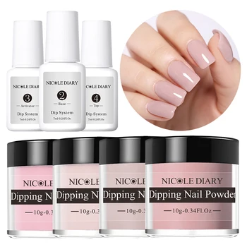 NICOLE DIARY 10ml Dip Dipping Nail Powder Set Pink Series French Dipping Glitter Without Lamp Cure Art Liquid 7ml
NICOLE DIARY 10ml Dip Dipping Nail Powder Set Pink Series French Dipping Glitter Without Lamp Cure Art Liquid 7ml