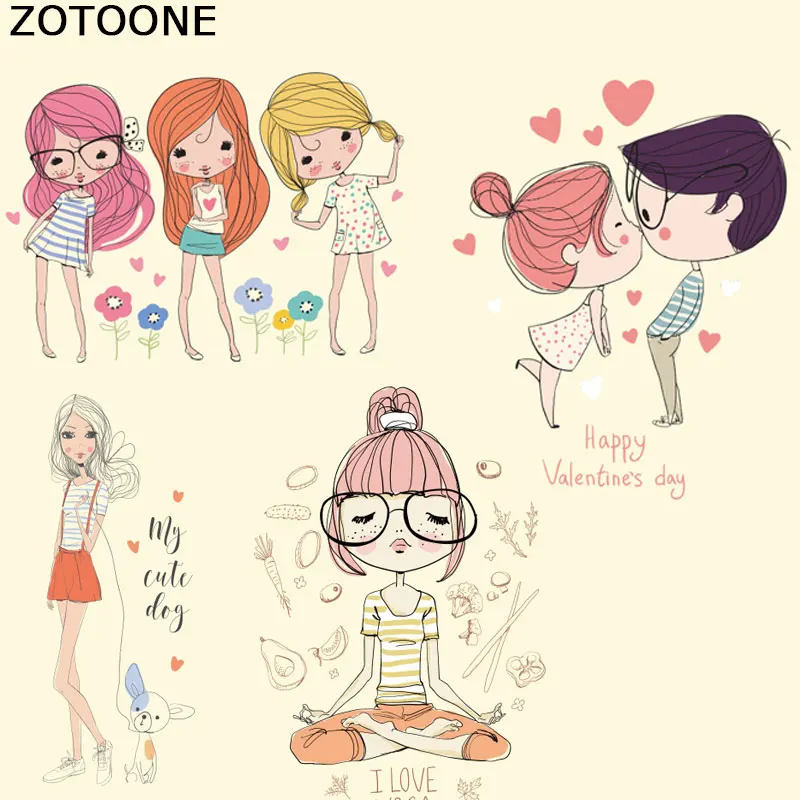 ZOTOONE Lovely Girls Iron on Patch A-Level Washable Easy Print By Household Irons T-Shirt Diy Decoration Appliqued Irons F
ZOTOONE Lovely Girls Iron on Patch A-Level Washable Easy Print By Household Irons T-Shirt Diy Decoration Appliqued Irons F