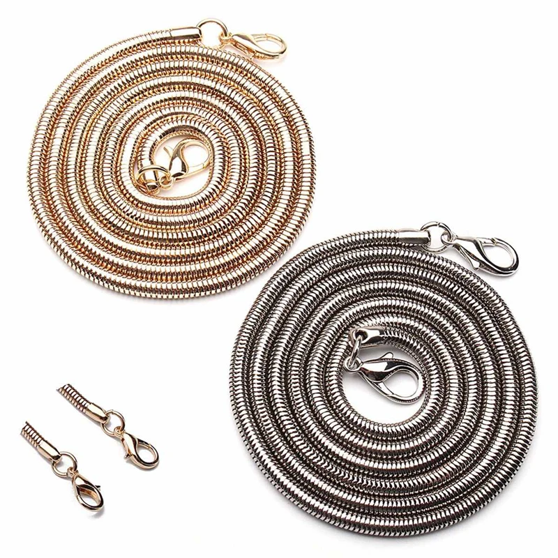 127CM Long Chain Replacement Bag Strap DIY Purse Chain Strap Handle Shoulder Bag Belts Metal Bands Bag Parts Accessories KZC0003
127CM Long Chain Replacement Bag Strap DIY Purse Chain Strap Handle Shoulder Bag Belts Metal Bands Bag Parts Accessories KZC0003