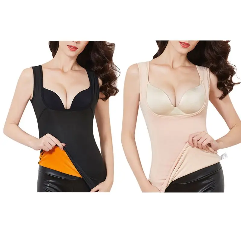Women Plus Size Winter Thermal Underwear Tank Top Body Shaper Warm Faux Fleece Lined Stretch Slimming Vest Corset Bottoming D4_C
Women Plus Size Winter Thermal Underwear Tank Top Body Shaper Warm Faux Fleece Lined Stretch Slimming Vest Corset Bottoming D4_C