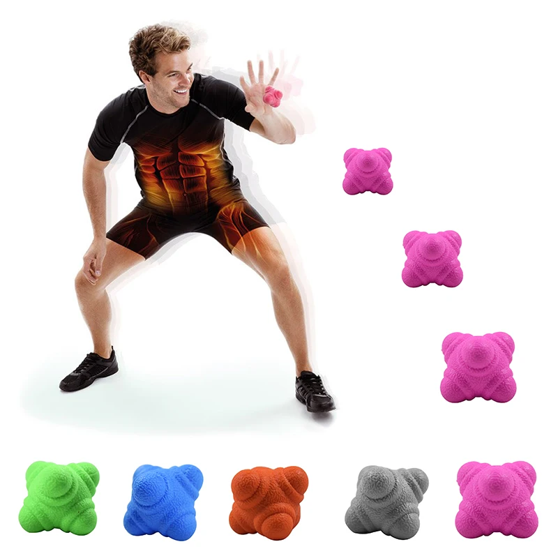 1Pc Hexagonal Training Reaction Ball Silicone Fitness Ball Coordination Reflex Exercise Workout equipment Training Reaction Ball
1Pc Hexagonal Training Reaction Ball Silicone Fitness Ball Coordination Reflex Exercise Workout equipment Training Reaction Ball