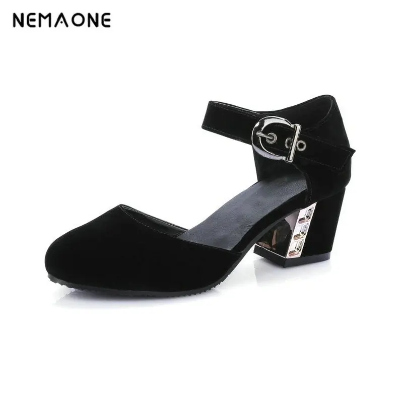 NEMAONE Fashion Ankle Strap round toe Sandals 2016 Brand Sexy square High Heels Sandals Dress Summer Shoes for Women size 34-43
NEMAONE Fashion Ankle Strap round toe Sandals 2016 Brand Sexy square High Heels Sandals Dress Summer Shoes for Women size 34-43