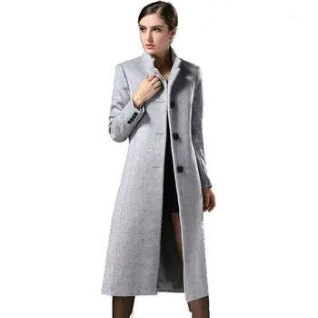 2018 Autumn Winter New Fashion Europe Classical Female Overcoat Stand Collar Long Woolen Coat Women Cashmere Coat Wool Outwear
2018 Autumn Winter New Fashion Europe Classical Female Overcoat Stand Collar Long Woolen Coat Women Cashmere Coat Wool Outwear