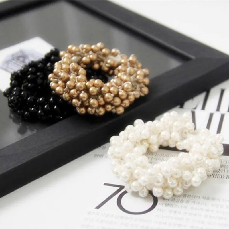 Pearls Beads Hair Ties Elastic Hair Bands for Women Hair Rope Scrunchies Ponytail Holders Rubber Hair Accessories
Pearls Beads Hair Ties Elastic Hair Bands for Women Hair Rope Scrunchies Ponytail Holders Rubber Hair Accessories