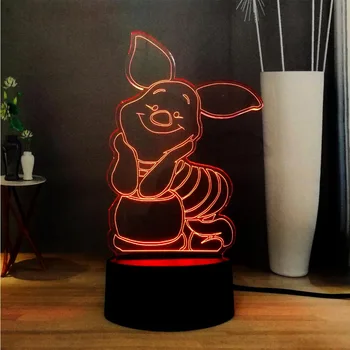 Lovely Cartoon 3D Illusion Night Light USB Switch Touch Remote 7 Color Change Lamp Led Table Light Room Decoration Kids Gift
Lovely Cartoon 3D Illusion Night Light USB Switch Touch Remote 7 Color Change Lamp Led Table Light Room Decoration Kids Gift